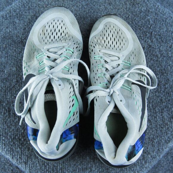 Nike Flex 2017 Run Women Sneaker Shoes Size 8 Medium Gray Synthetic‎ Lace Up - Picture 6 of 10